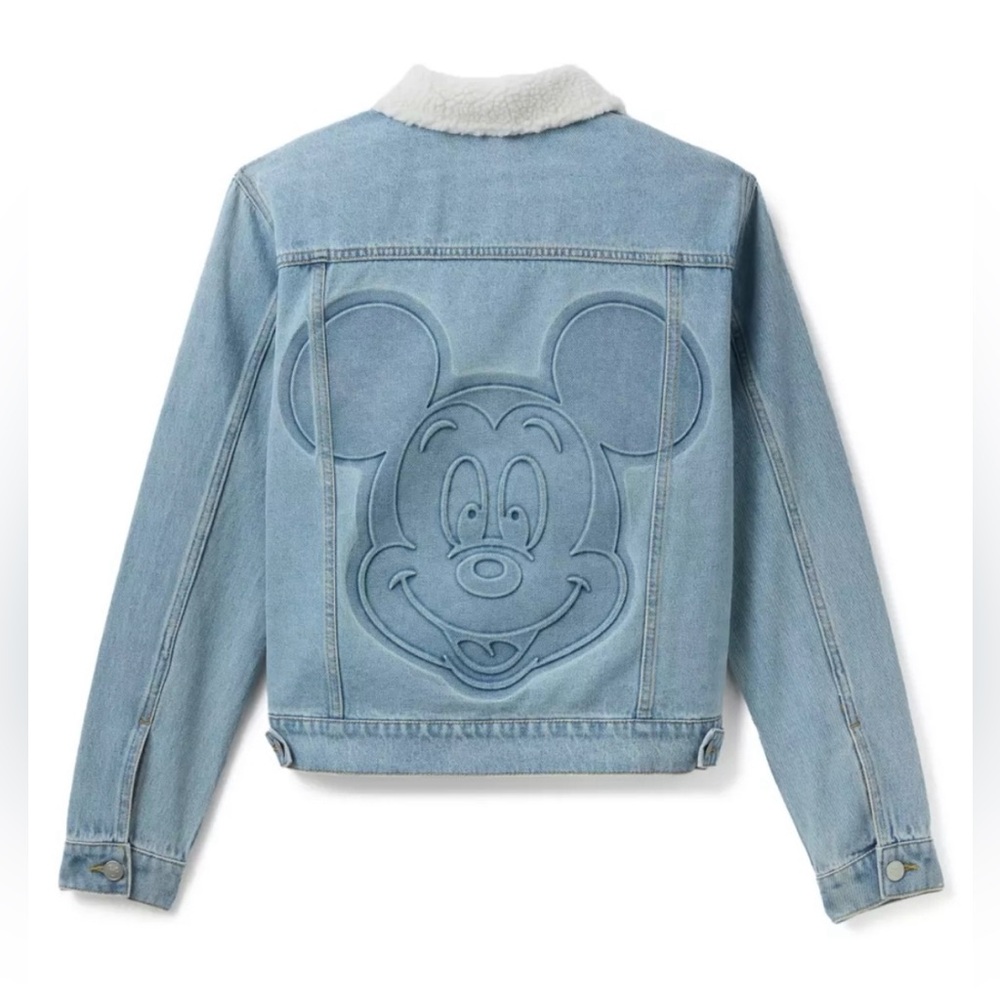 Disney Blue Jean Jacket with White Collar